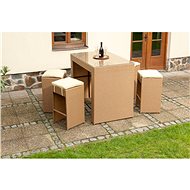 Bar set SIESTA COCTAIL cappuccino - Garden Furniture
