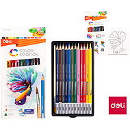 DELI colour Emotion watercolour, 12 colours - Coloured Pencils