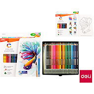 DELI colour Emotion watercolour, 24 colours - Coloured Pencils