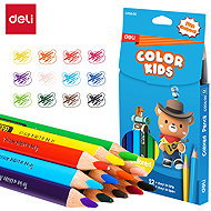 DELI colour Kids triangular JUMBO, 12 colours - Coloured Pencils