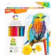 DELI Color Emotion trojhranné 24 barev - Pastelky
