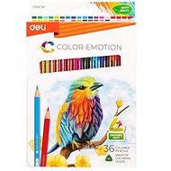 DELI Color Emotion trojhranné 36 barev - Pastelky