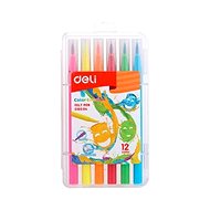 DELI Color Emotion brush 12 colours - Felt Tip Pens