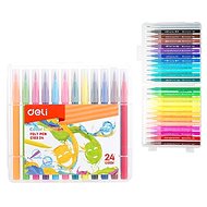 DELI Color Emotion brush 24 colours - Felt Tip Pens
