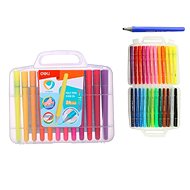 DELI U-TOUCH triangular 24 colours - Felt Tip Pens
