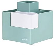 DELI Linfini 4 compartments + 1 removable box, plastic, green - Stationery Stand
