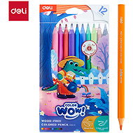 DELI colour WOW woodless triangular JUMBO 12 colours - Coloured Pencils