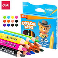 DELI colour Kids triangular JUMBO mini 12 colours - Coloured Pencils