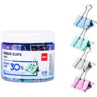 DELI 19 mm, "NO FEEDBACK", mix of colours - box 40 pcs - Binder Clip