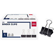 DELI 60 mm, black - pack of 6 - Binder Clip