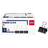 DELI 51 mm, black - pack of 12 - Binder Clip