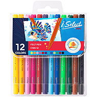DELI iSelect EC169-12 12 Colours - Felt Tip Pens