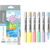 DELI Dmast akrylové, pastel - sada 6 barev   - Markers