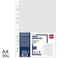 DELI A4/60 microns, Glossy - Pack of 50 - Sheet Potector