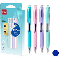 DELI EQ41-4BL modré - balení 4 ks - Ballpoint Pen