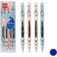 DELI EQ70-4BL modré - balení 4 ks - Ballpoint Pen
