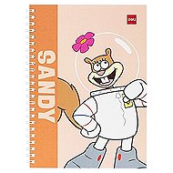 DELI SPONGEBOB Spiralblock A5 liniert, 60 Blatt, Sandy - Notizblock