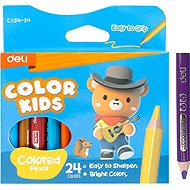 DELI Color Kids JUMBO mini háromszögletű, 24 szín - Színes ceruza