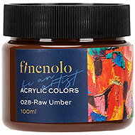 DELI FINENOLO brown, 100 ml - Acrylic Paints for Canvas