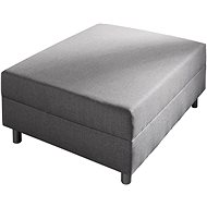 Delife Chair Clovis 98 × 83 cm, grey, flat fabric, modular - Stool