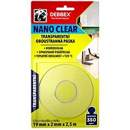 Den Braven Double-sided tape NANO CLEAR 19mm x 2mm x 2,5m - Double-sided tape