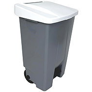 Denox GASTRO 80 l, white lid, plastic with wheels - Rubbish Bin