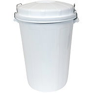 Denox Waste container with lid INDUSTRIAL, 95 l gastro, closure, white, rigid plastic - Rubbish Bin