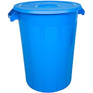 Denox Waste container with lid INDUSTRIAL, 100 l, gastro, blue, rigid plastic - Rubbish Bin