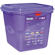 Denox GN1/6 with lid GASTRONOX ALLERGEN, 2,6 l, airtight - Gastro Container