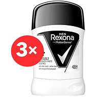 REXONA Men Invisible Black+White 3× 50 ml - Antiperspirant