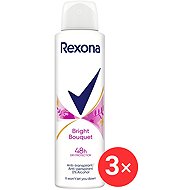 REXONA Bright Bouquet, 3× 150ml - Antiperspirant