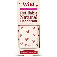 WILD Starter Love Heart Case and Pink Grape 40g - Deodorant