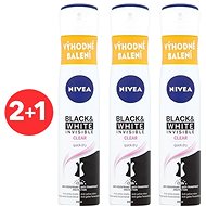 NIVEA Black and White Clear 3 x 200 ml - Antiperspirant
