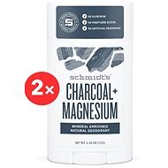 SCHMIDT'S Signature Activated Charcoal + Magnesium 2 × 58ml - Deodorant