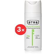 STR8 Fresh Recharge Spray 3 × 150ml - Antiperspirant