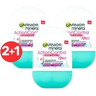 GARNIER Mineral Action Control Thermic 72H Roll-On Antiperspirant 3× 50ml - Antiperspirant for Women