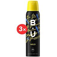 B.U. Wild Deodorant 3 × 150ml - Deodorant