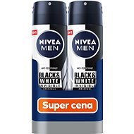 NIVEA Men Black & White Invisible Original Izzadásgátló spray 2 × 150 ml - Izzadásgátló