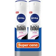 NIVEA Black & White Invisible Clear Spray antiperspirant 2×  150 ml - Antiperspirant