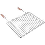 DEOS Stainless steel grill grate with adjustable width 40-55×30cm with handle - Grill Rack