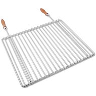DEOS Stainless steel grill grate with adjustable width 45-55×37cm with handle - Grill Rack