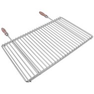 DEOS Stainless steel grill grate with adjustable width 60-70×37cm with handle - Grill Rack