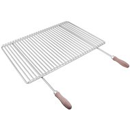 DEOS Stainless steel grill grate with adjustable width 60-70×45cm with handle - Grill Rack
