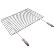 DEOS Stainless steel grill grate with adjustable width 65-90×45cm with handle - Grill Rack