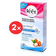VEET Wax Strips Sensitive Skin 2× 40 Pcs - Depilatory Strips
