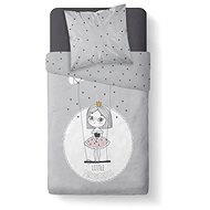 Today Kool 140 × 200 cm, double-sided, grey with princess - Children's Bedding