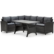 FAMILY STANDARD anthracite 2/3 - bench 179 cm/ box 164 cm + part of cushions - Garden Furniture