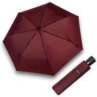 Bugatti Buddy Duo - men's fully automatic folding umbrella, burgundy, solid colour - Umbrella