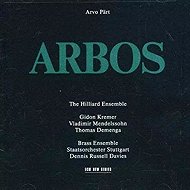 Arvo Pärt: Arbos - Music CD