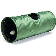 Designed by Lotte Cylla Cat tunnel, 65 × 25 × 25 cm, green - Cat Toy